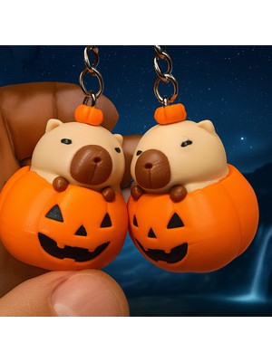 Generic 3D Baskı Cadılar Bayramı Temalı Anahtarlık 🎃 | El Yapımı Balkabağı Tasarım | Hediyelik Koleksiyon Ürünü