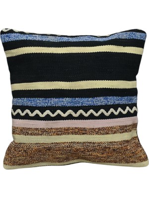 Kilim Antik El Dokuma Kilim Kırlent Yastık Kılıfı 0190 - Yeni - Çok Renkli