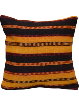 Kilim Antik El Dokuma Kilim Kırlent Yastık Kılıfı 0196 - Yeni - Çok Renkli