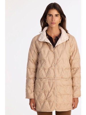 Yargıcı Regular Dik Yaka Uzun Kol Pardösü