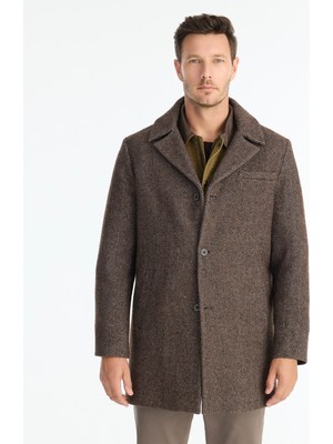 Yargıcı Regular Ceket Yaka Uzun Kol Palto