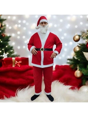 Kostümce Noel Baba Kostümü Polar