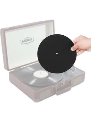 Midex Pk-3 Plak Çalarlar Için Profesyonel Kaymaz Disk Koruyucu Ped