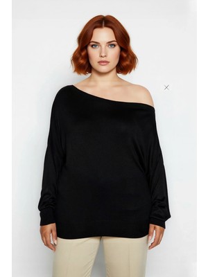 Ersefa Kadın Regular Kalıp Uzun Kollu Düz Triko Kazak Ilkbahar Sonbahar Günlerine Rahatlık Katar Kaliteli