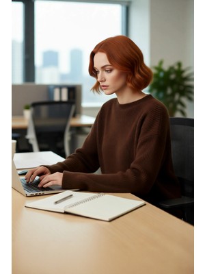 FRM Kadın Oversize Kesim Selanik Dokulu Kalın Triko Kazak Düşük Kol Tasarımı Ile Kış Modasının Gözdesi