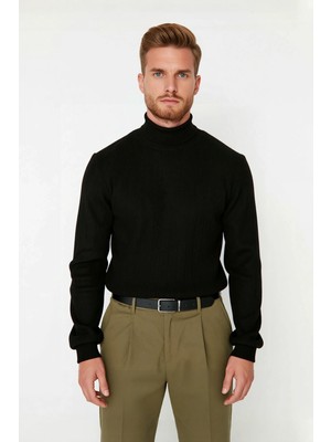 Ersefa Erkek Balıkçı Yaka Triko Kazak Regular Kalıbı Ile Günlük ve Smart Kombinler Için Ideal Bir Parça