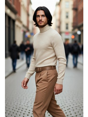 PayBuy Erkek Regular Fit Triko Balıkçı Yaka Kazak Modern ve Şık Görünümüyle Gardırobunuzun Vazgeçilmezi