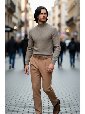 PayBuy Erkek Regular Fit Triko Balıkçı Yaka Kazak Modern ve Şık Görünümüyle Gardırobunuzun Vazgeçilmezi