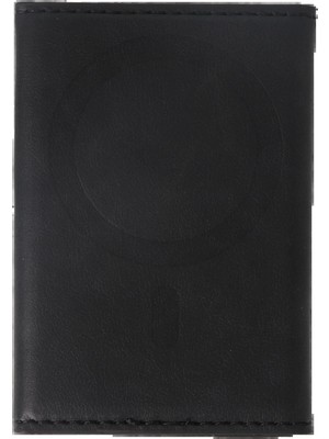 Aksiyon Global CPT05 Tema Magsafe Deri Kartlık - Siyah