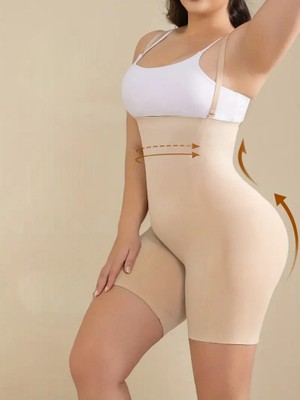 Mistirik Pagliye Model Toparlayıcı Lazer Kesim Askılı Şort Korse Kadınlar İçin Orta Boy