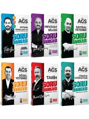 Anla Kazan Yayınları Retro 2026 Meb-Ags Tüm Dersler Soru Bankası 6 Lı Set