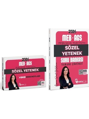 Anla Kazan Yayınları Hocakafası 2026 Meb-Ags Sözel Yetenek Video Ders Notları + Soru Bankası 2 Li Set