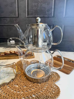 Rossev Linda Cam Çaydanlık