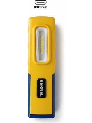 Bernel Şarjlı LED Fener LED Lamba  El Feneri Mıknatıslı Askı Aparatlı 400 Lümen Taraftar Serisi