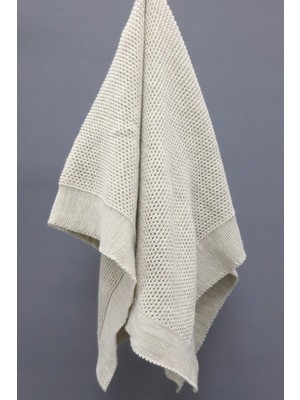 Neşeli Home Liva Yumuşak Bebek Battaniyesi 80X100 cm Vizon Örgü Çocuk Battaniyesi – Dekoratif ve Nefes Alabilir