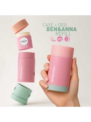 Ben & Anna Vegan Love Me Deostick Kutu Refıll Case 40 gr Ferah Koku Tüm Cilt Tipleri İçin
