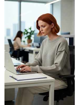 FRM Kadın Kışlık Oversize Kazak Basic Triko Modeli Bisiklet Yaka Uzun Kollu Günlük Şıklık Kaliteli