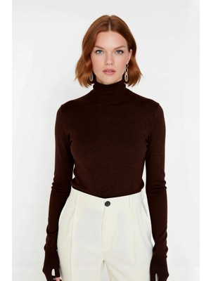 Ersefa Kadın Basic Balıkçı Yaka Fitted Kesim Triko Kazak Rahat Şık Ilkbahar Sonbahar Kombinleri Kaliteli