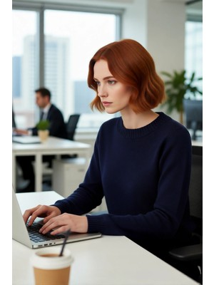 FRM Kadın Regular Boy Orta Kalınlıkta Rahat Oversize Triko Kazak Şık Yan Düğme Detaylarıyla Öne Çıkıyor