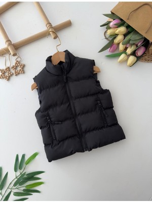 Miniğimin Cicileri Minigimin Cicileri Cepli  Unisex Şişme yelek - Siyah