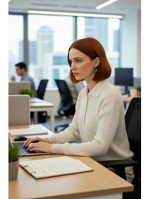 FRM Kadın Kışlık Oversize Polo Yaka Saç Örgü Triko Kazak Düşük Uzun Kollu Basic Rahat Tasarım Kaliteli