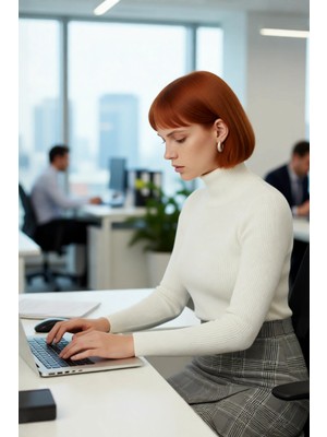 FRM Kadın Basic Fitted Akrilik Triko Balıkçı Yaka Kazak Uzun Kollu Şık Günlük Giyim Modeli Kaliteli