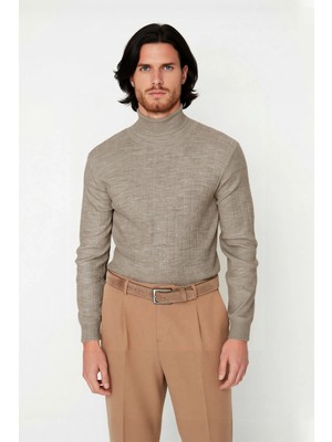 Ersefa Erkek Balıkçı Yaka Triko Kazak Regular Kalıbı Ile Günlük ve Smart Kombinler Için Ideal Bir Parça