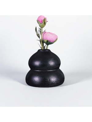 Evene Vazo Küçük Vazo Masa Üstü Vazo Ev Dekorasyon Vazo Altın Eskitme Renk Model 65