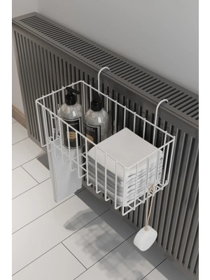 Boz Concept Home Paslanmaz Mutfak Rafı Kalorifer Düzenleyici Havluluk Düzenleyici Raf