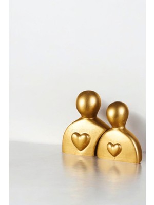 Evene Dekoratif Obje Biblo Ev Dekorasyon Heykel Salon Masa Üstü Süs Eşyası Siyah Model 49