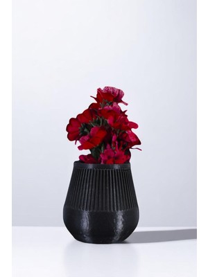 Evene Vazo Küçük Vazo Masa Üstü Vazo Ev Dekorasyon Vazo Beyaz Renk Model 88