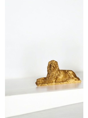 Evene Dekoratif Obje Biblo Ev Dekorasyon Heykel Salon Masa Üstü Süs Eşyası Aslan Beyaz Model 58