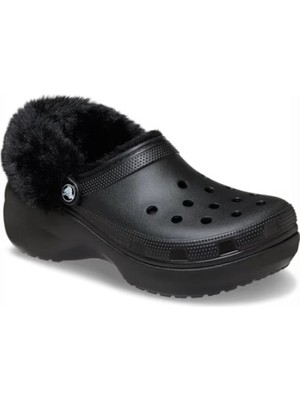 Crocs Columbia Classic Platform Fuzz Lined Clog Kadın Terlik 212854