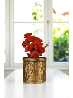 Evene Vazo Küçük Vazo Masa Üstü Vazo Ev Dekorasyon Vazo Siyah Renk Model 76