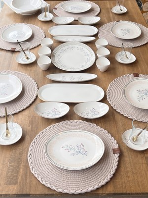 Rossev Kahvaltı Takımı Lavender 46 Parça 6 Kişilik