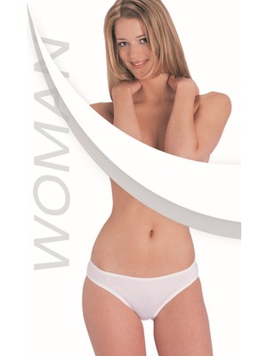 Güneri Underwear Beyaz Lycra Süprem Bikini 3’lüpaket 233-3B