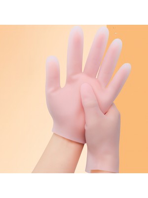 Aurven Glow Silikon Bakım Eldiveni Nemlendirici ve Çatlama Önleyici Jel El Peelingi Ölü Deri Atıcı 1 Çift