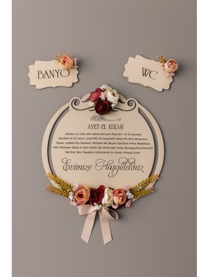 Evsay Ahşap Kapı Süsü, Özel Üretim, Banyo ve Wc Banyo Süsleri