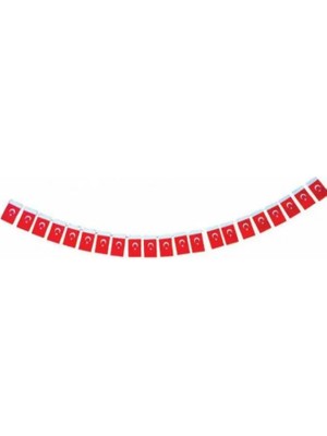 KİKA Mini Boy Ipli Türk Bayrağı 3ü paket