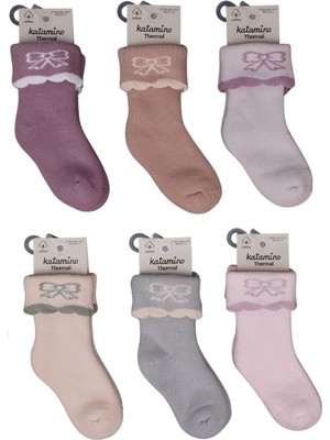 AyrStore Katamino Lirya Havlu Kız Bebek Soket Çorap K45905 Asorti