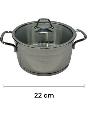 Peramari Kahramanlar Çelik Sırma Derin Tencere 22 cm