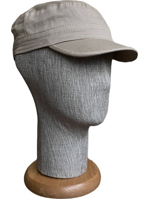 Rupen Kraft Çırtlı Düz Renk Kısa Trekli Yazlık Pamuklu Koton Castro Şapka