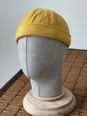 Rupen Kraft Kışlık Yeni Stil Yün Cep Retro Hip-Hop Sarı Docker Şapka Takke Şapka Takke Bere