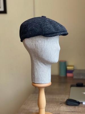 Rupen Kraft Standart Kışlık Yün Ingiliz Kasket Dökümlü Peaky Blinders Model Erkek Kasket Kırçıllı Kasket