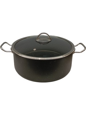 Peramari Tuna House Granit Derin Tencere  24 cm  Siyah