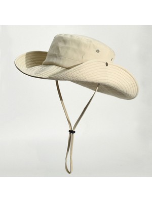 Rupen Kraft Yazlık Katlanabilir Safari Fötr Cotton Kovboy Şapkası