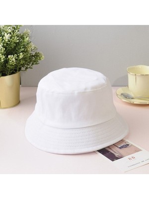 Rupen Kraft Standart Beden Unisex Pamuklu Balıkçı Kova Şapka Bucket Şapka