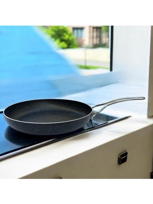 Peramari Tuna House Granit Kapaksız Tava 30 cm Siyah