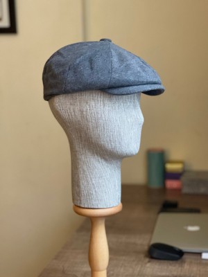 Rupen Kraft Standart Kışlık Yün Ingiliz Kasket Dökümlü Peaky Blinders Model Erkek Kasket Düz Kasket