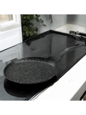 Peramari Alkara Döküm Granit Krep Tavası 26 cm Siyah